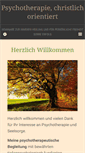 Mobile Screenshot of christlich-orientierte-psychotherapie.de